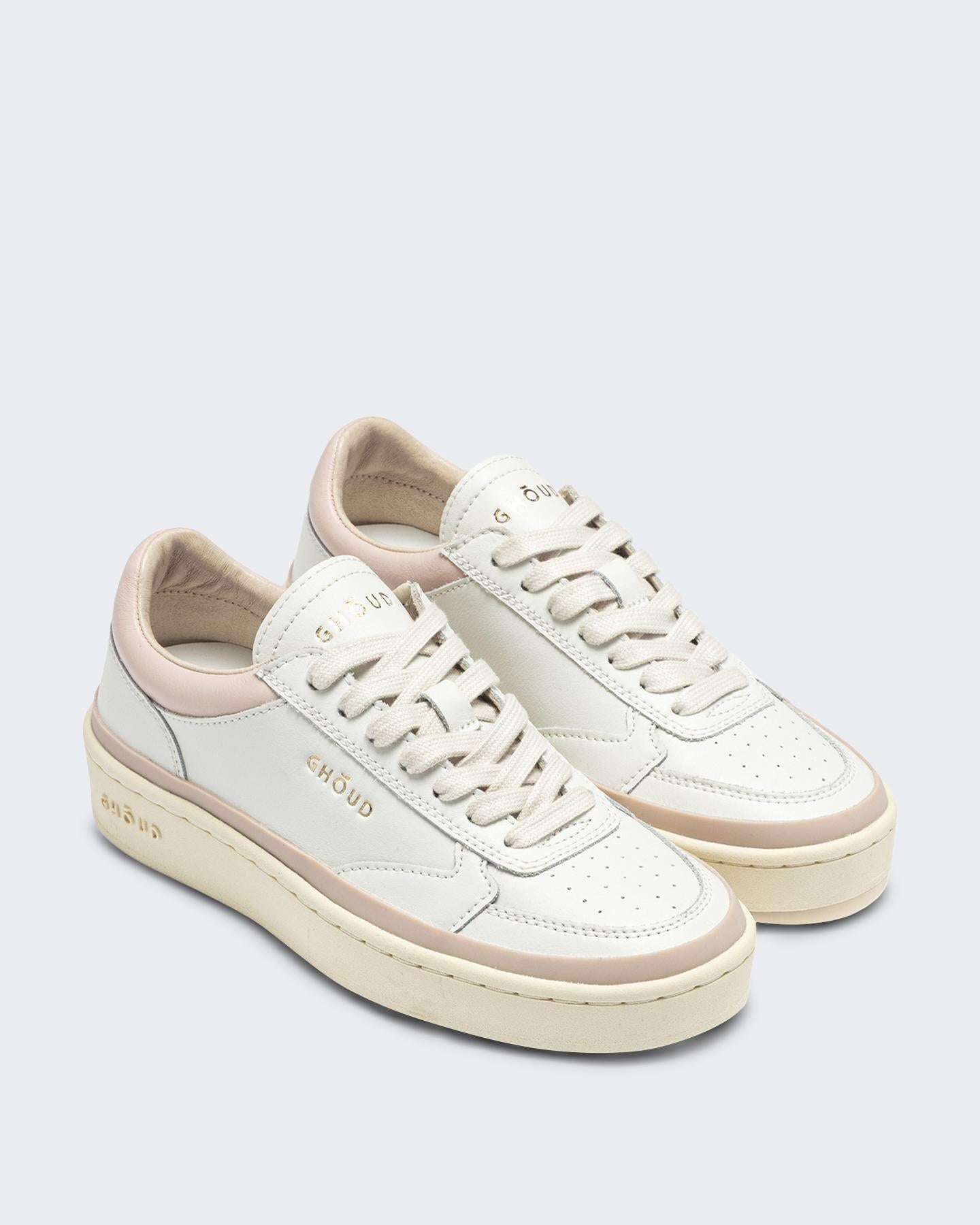 Dames Pads Sneaker Wit/Nude