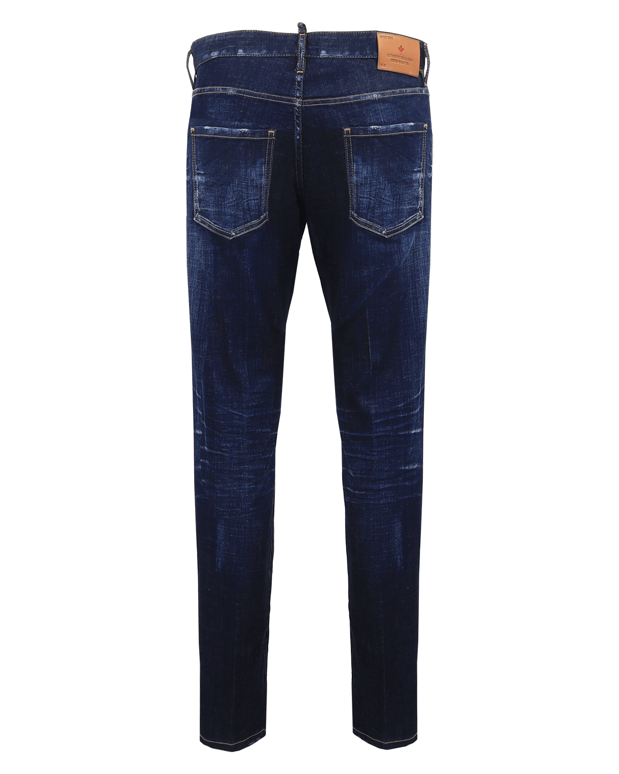 Heren Dark Clean Wash Skater Blauw