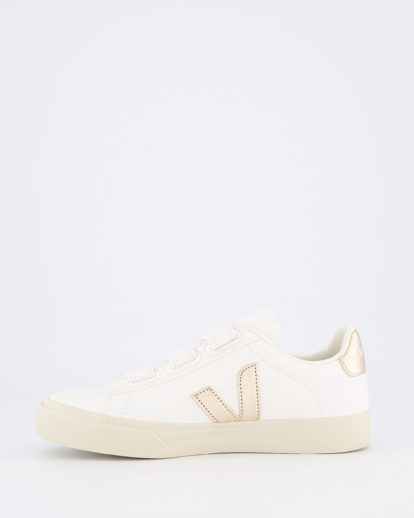 Dames Recife Sneaker Leer Wit/Goud