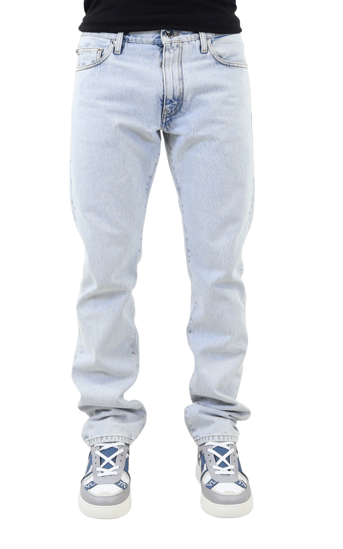 Heren Single Arrow Slim Jeans Bleach