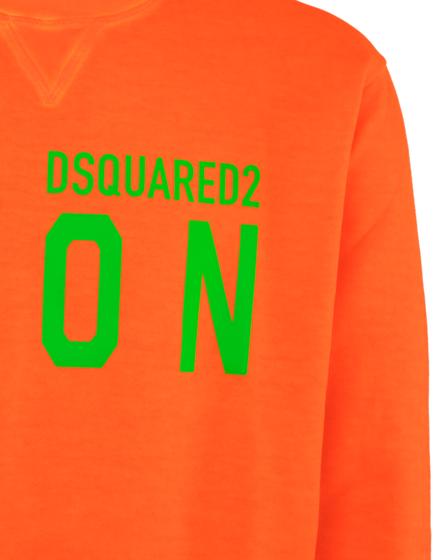 Heren Icon Splash Sweatshirt Oranje