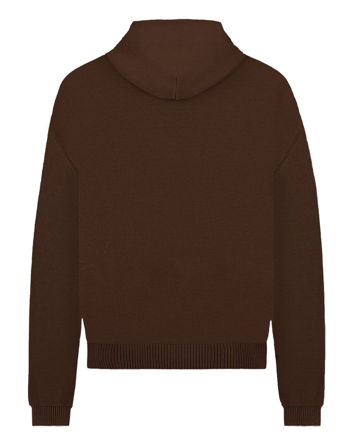 Heren Signature Knit Hoodie Bruin