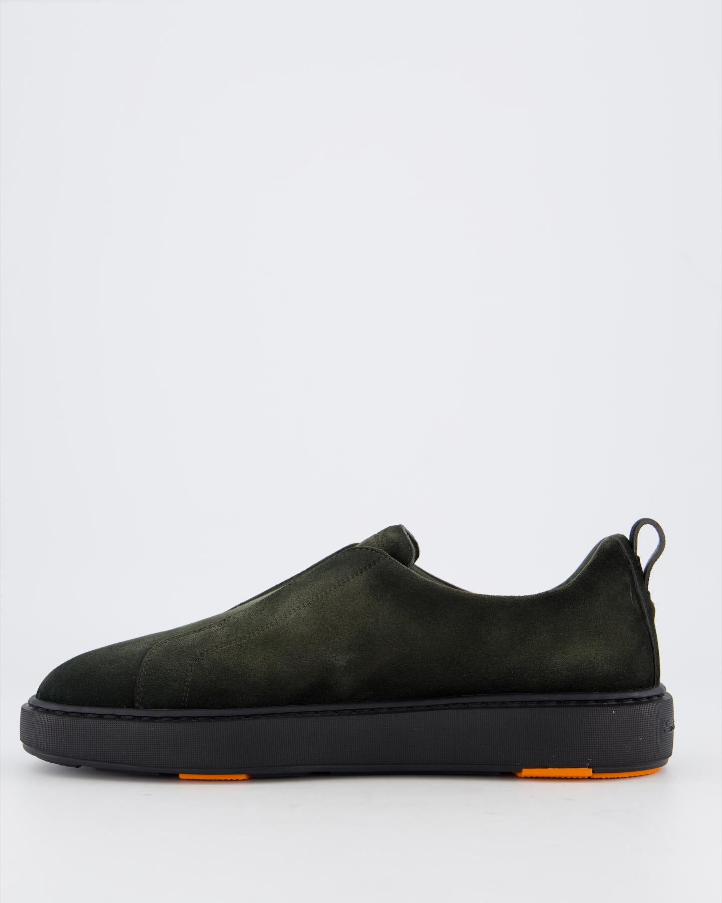 Heren Victor Sneaker Nubuck Groen