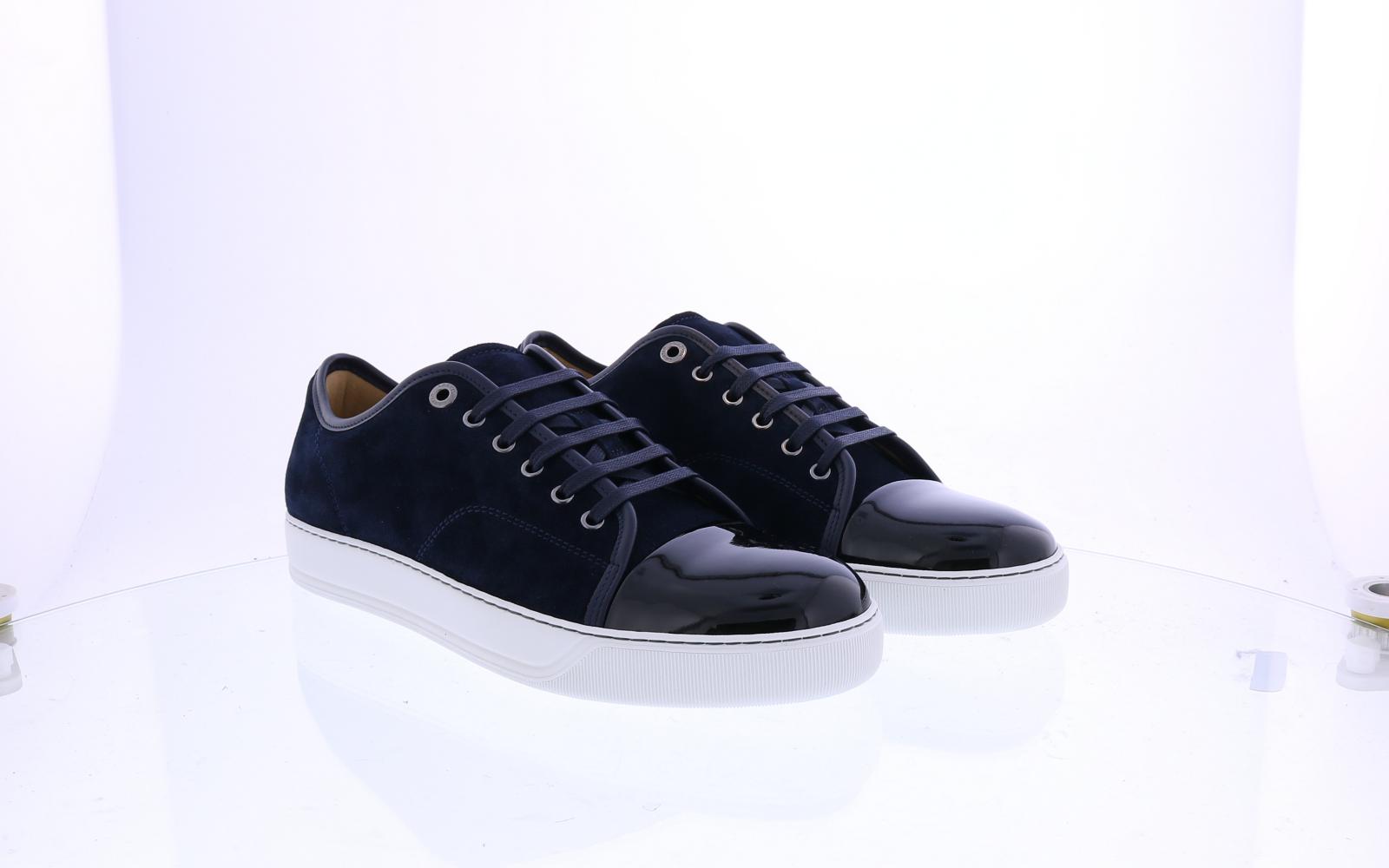Lanvin Heren Basket Basse Veau Velours