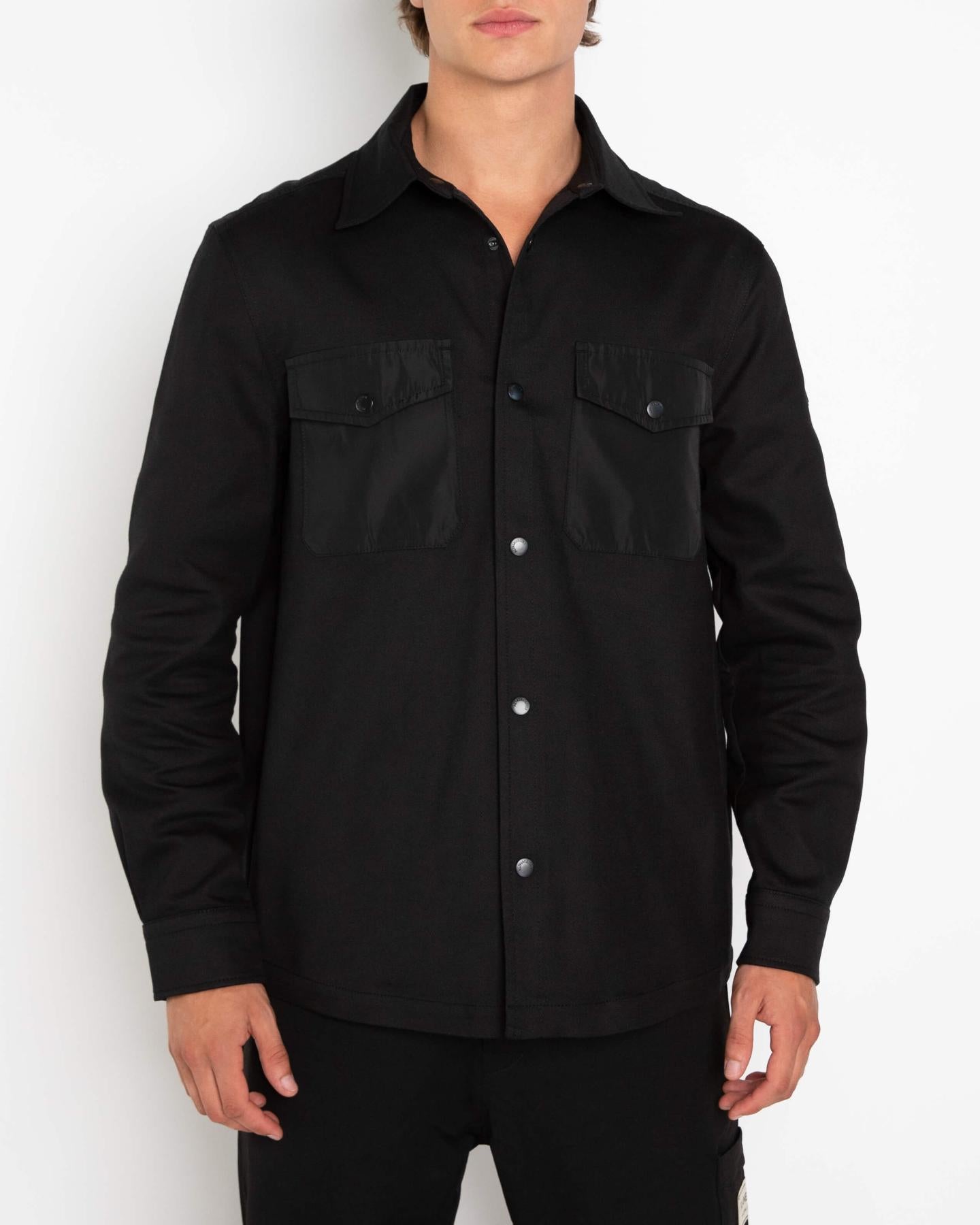 Heren Waver Overshirt Zwart