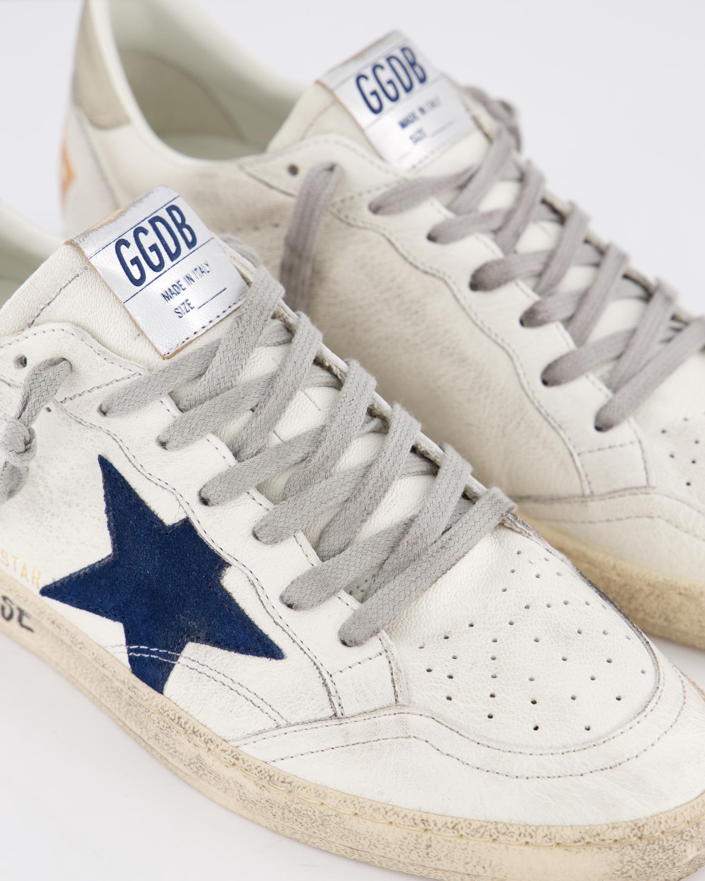 Heren Ball Star Sneaker Wit/Blauw