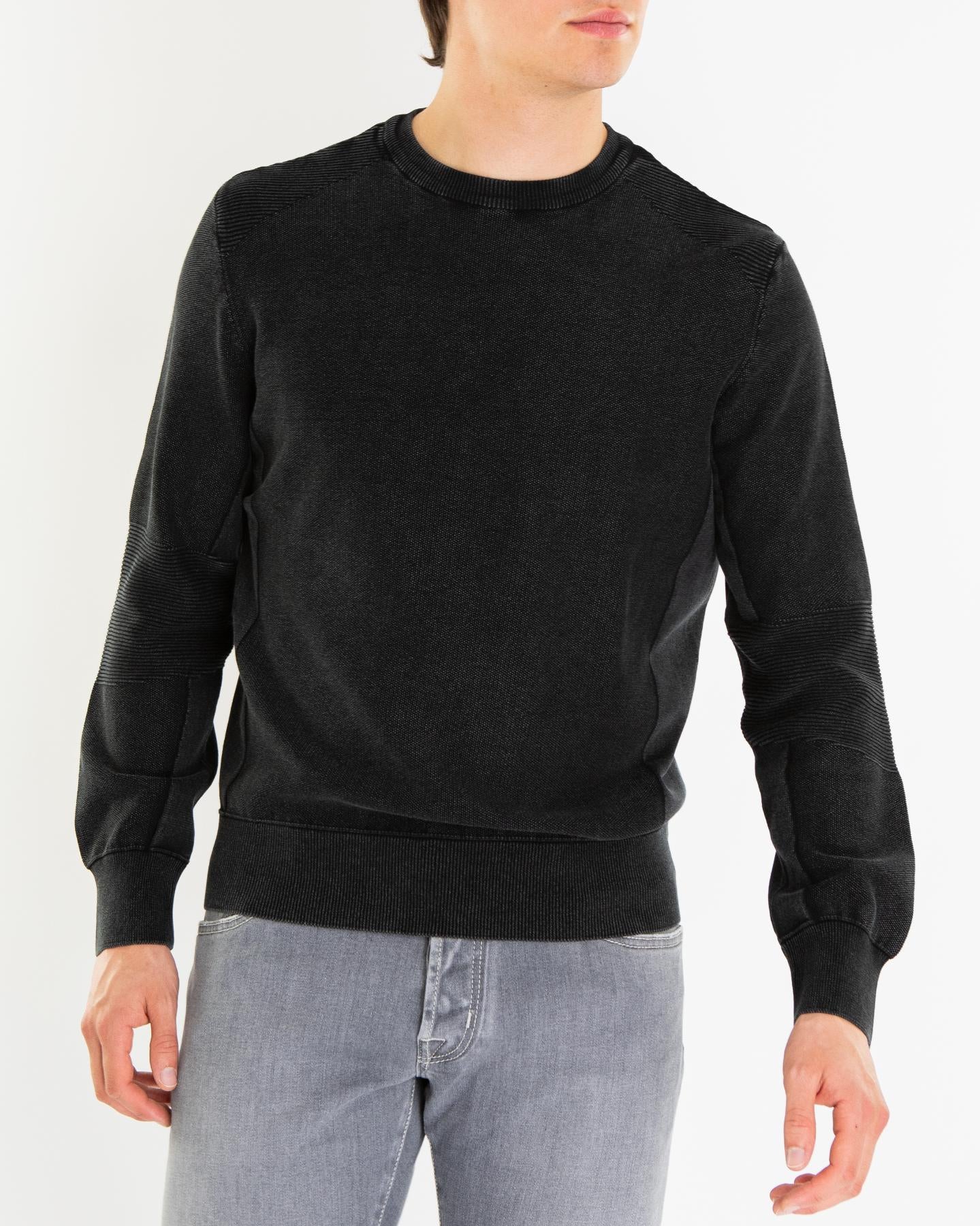 Heren Overal Crew Neck Zwart