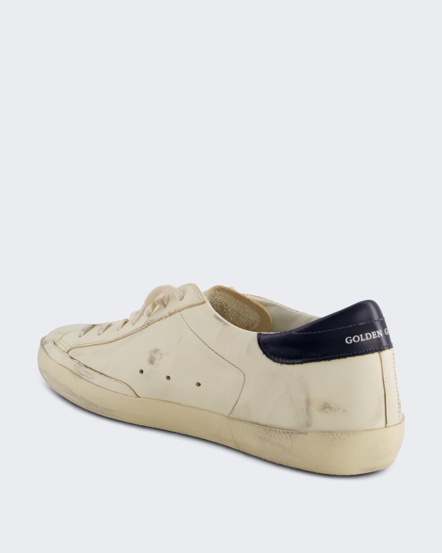 Heren Super-Star Sneaker Wit/Blauw