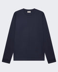 Herren-Pullover aus schwerem Supima-Imitat, blau
