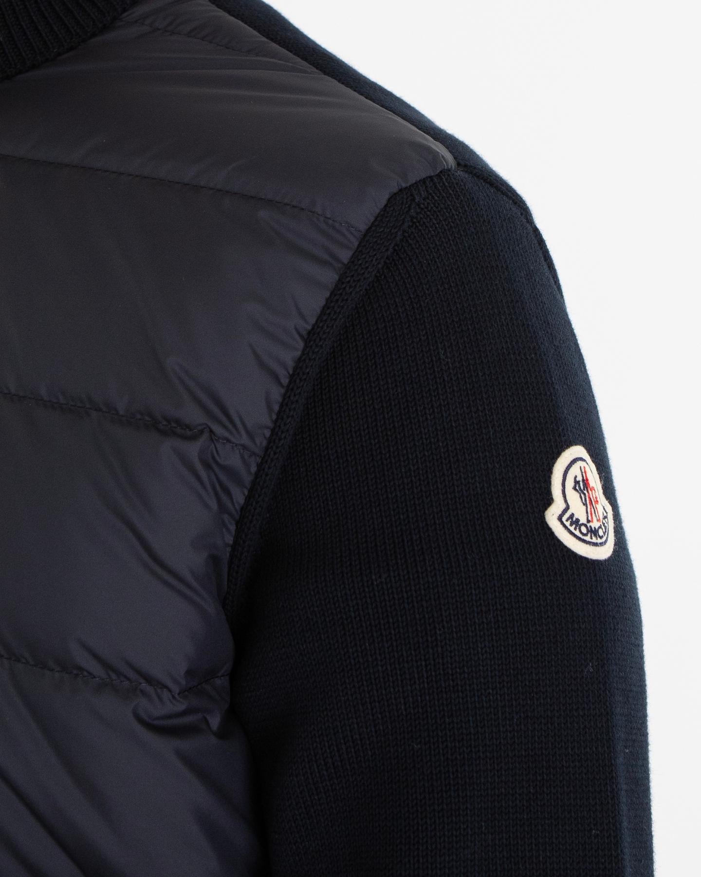 Heren Padded Zip Up Jacket Zwart
