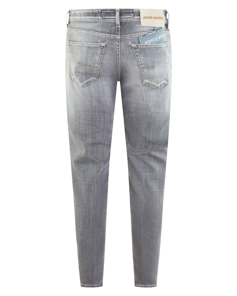 Heren Slim Cropped/CarrotJeans Grijs
