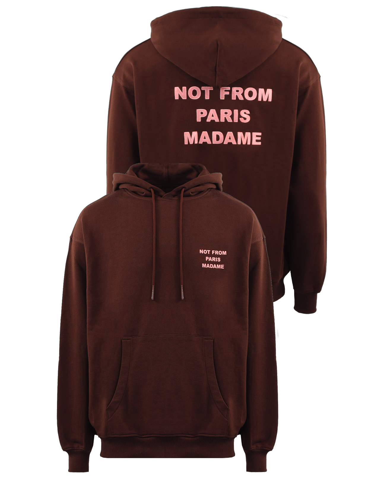 Heren Le Hoodie Slogan Wine Rood