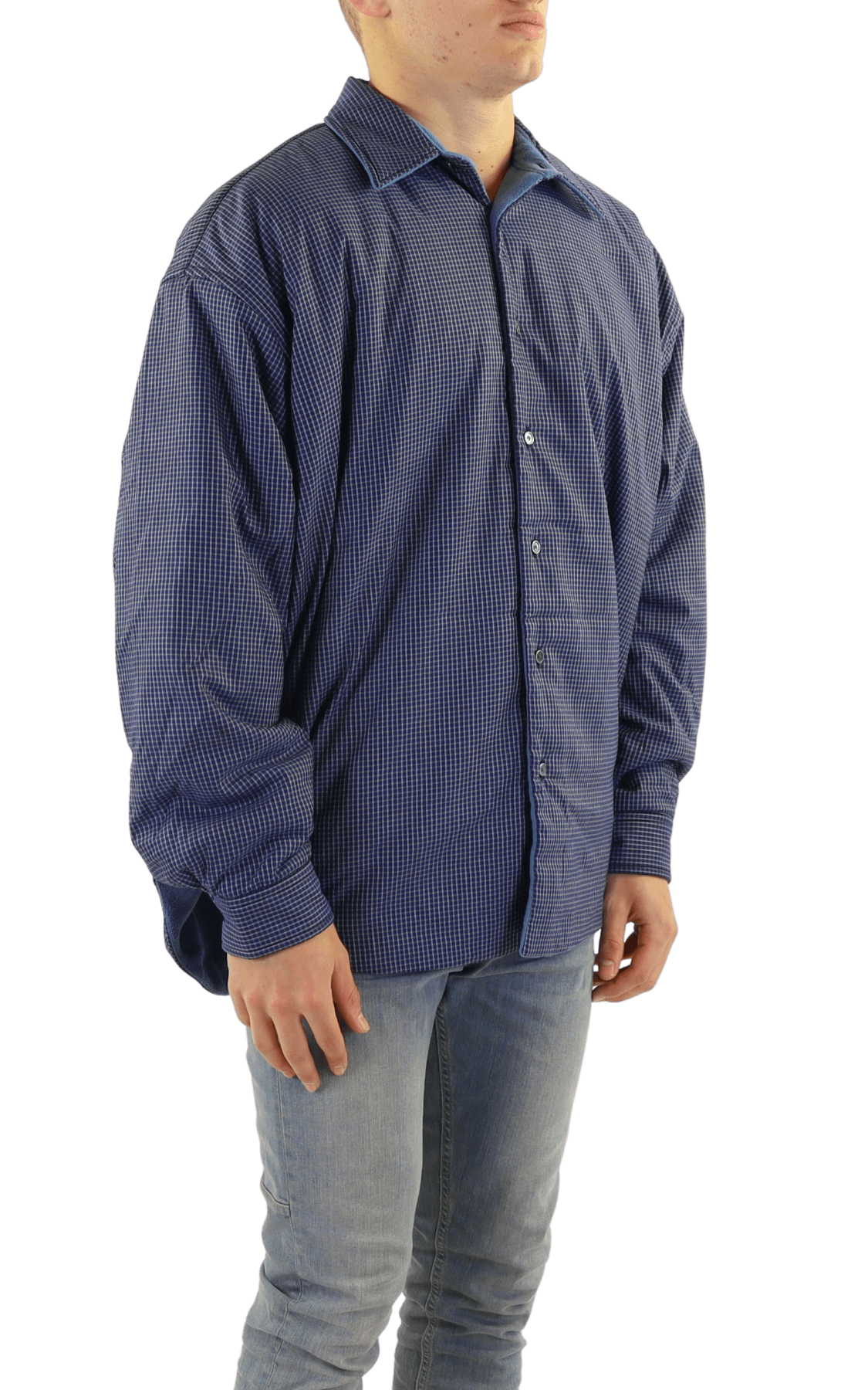 Heren Overshirt Blauw