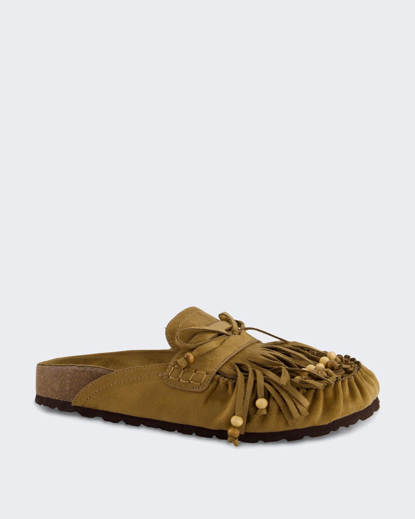 Corina Dames Mule Fringe