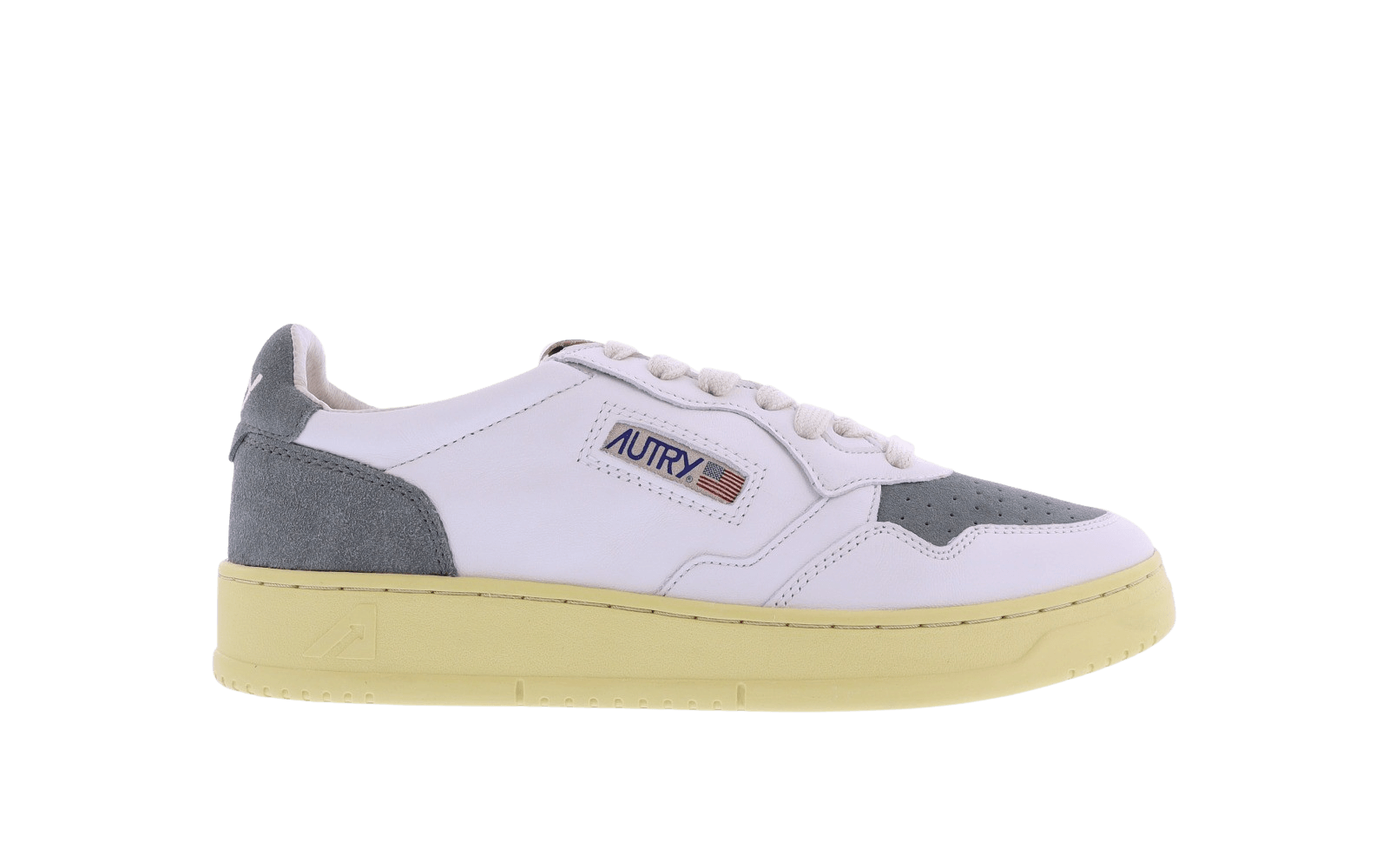 Heren Autry 01 Low suede/leer wit/gr