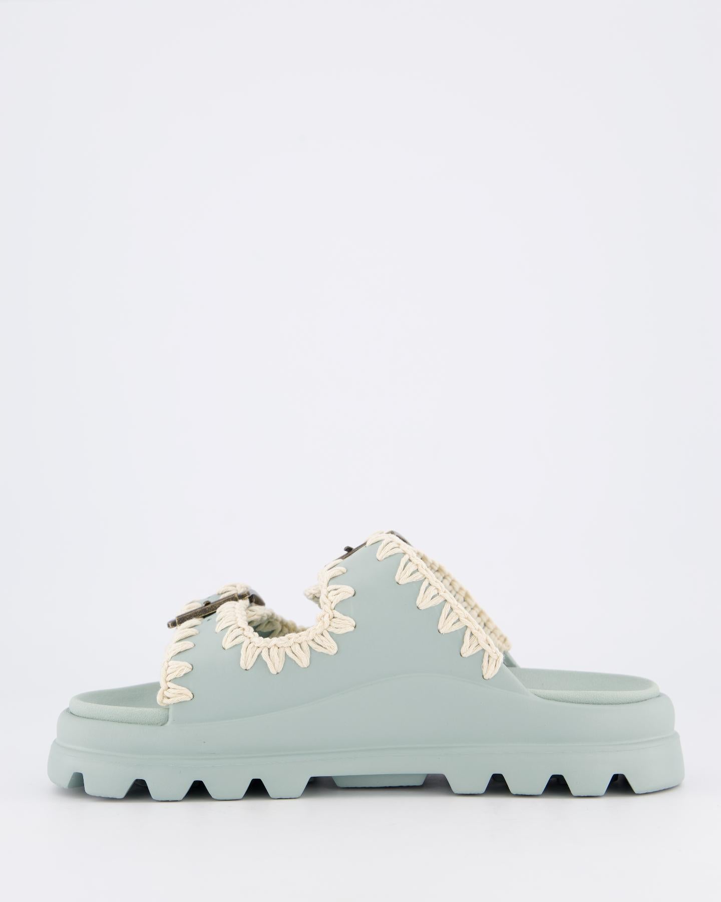 Dames Eva One-Piece Slide Two-Buckle