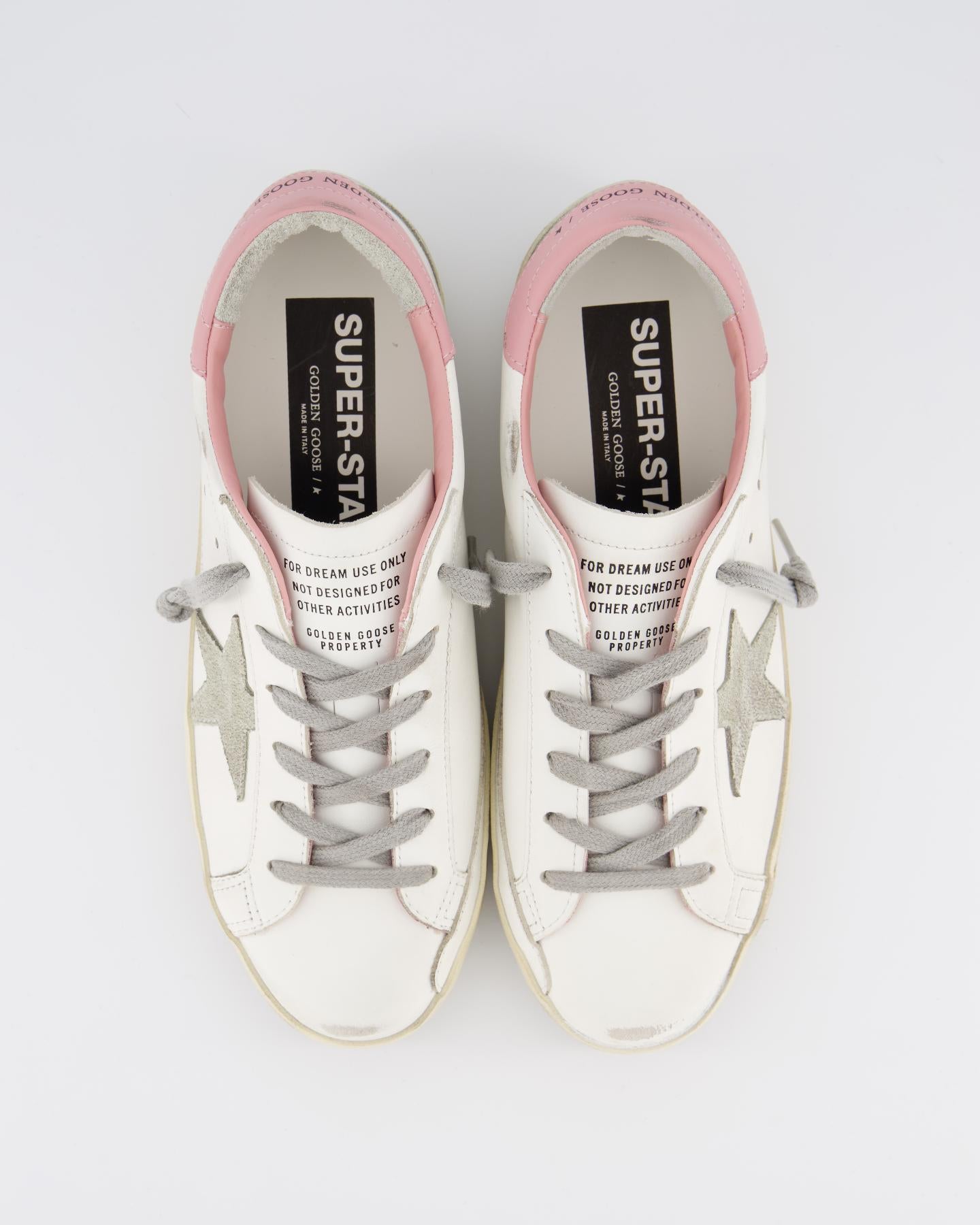 Dames Super-Star Sneaker Wit/Roze
