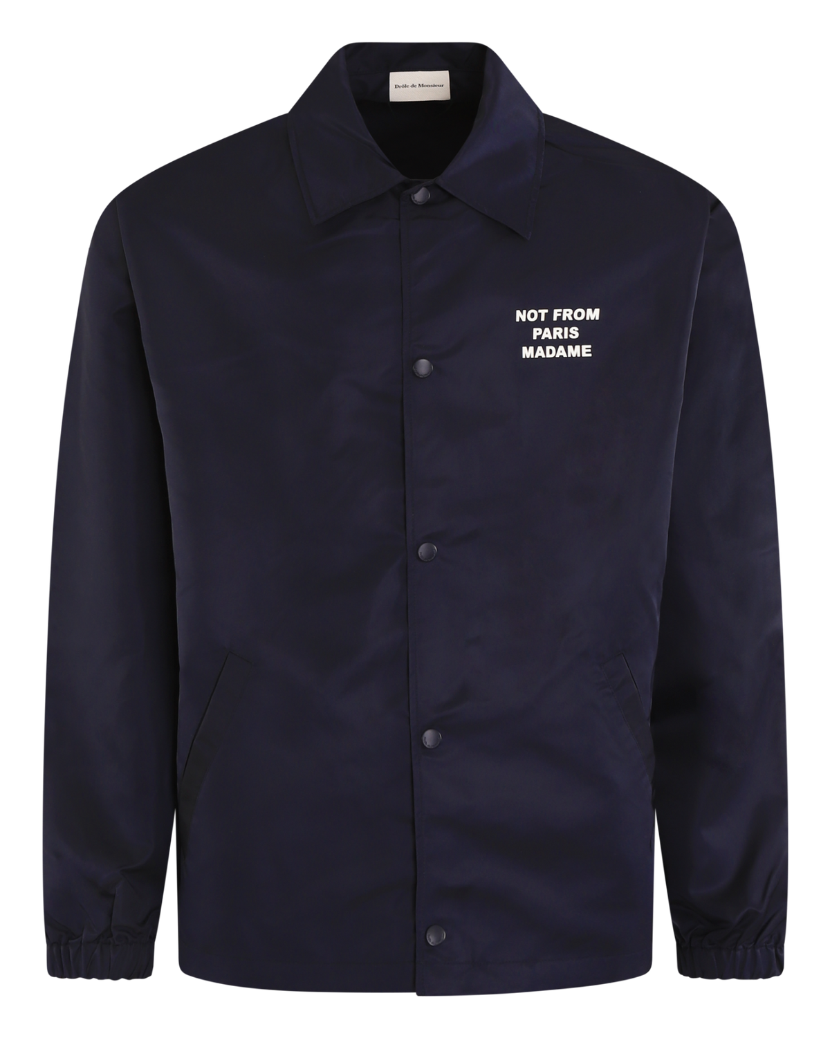 Heren Slogan Jacket Blauw