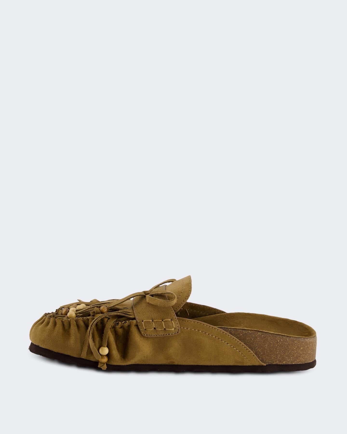 Corina Dames Mule Fringe