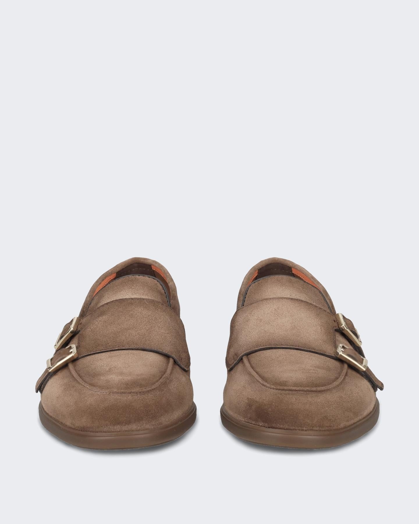 Santoni Heren Double-Buckle Loafer