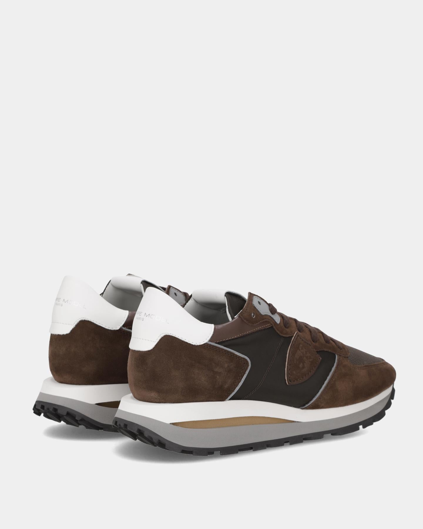 Heren Tropez Haute Sneaker Bruin