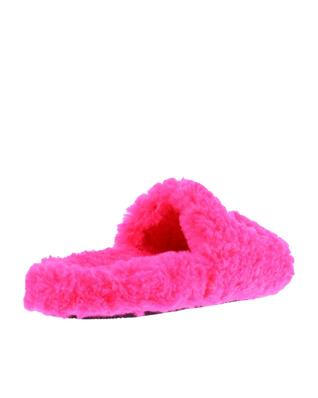 Dames Furry Slide Sandal Roze