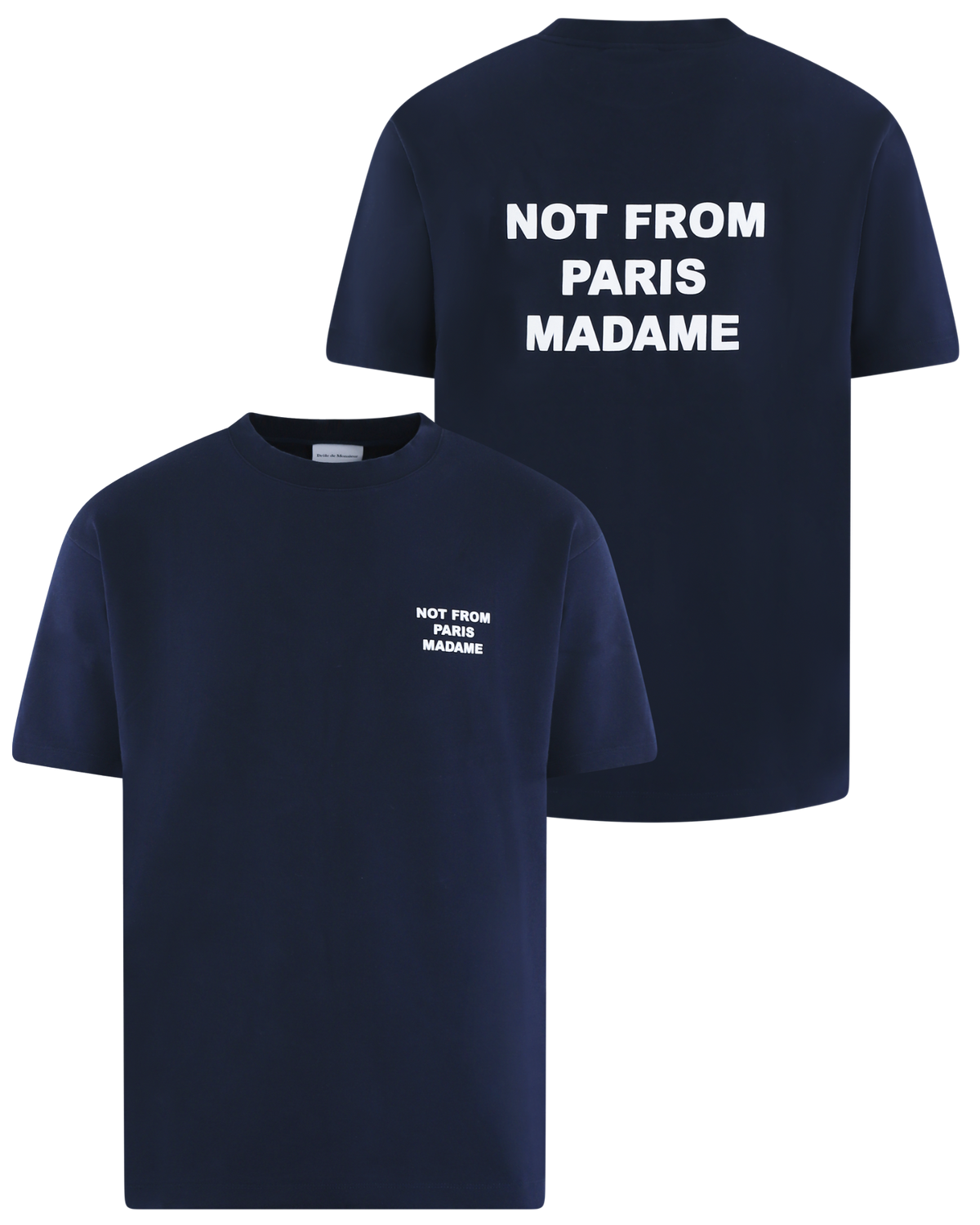 Heren Slogan T-Shirt Blauw