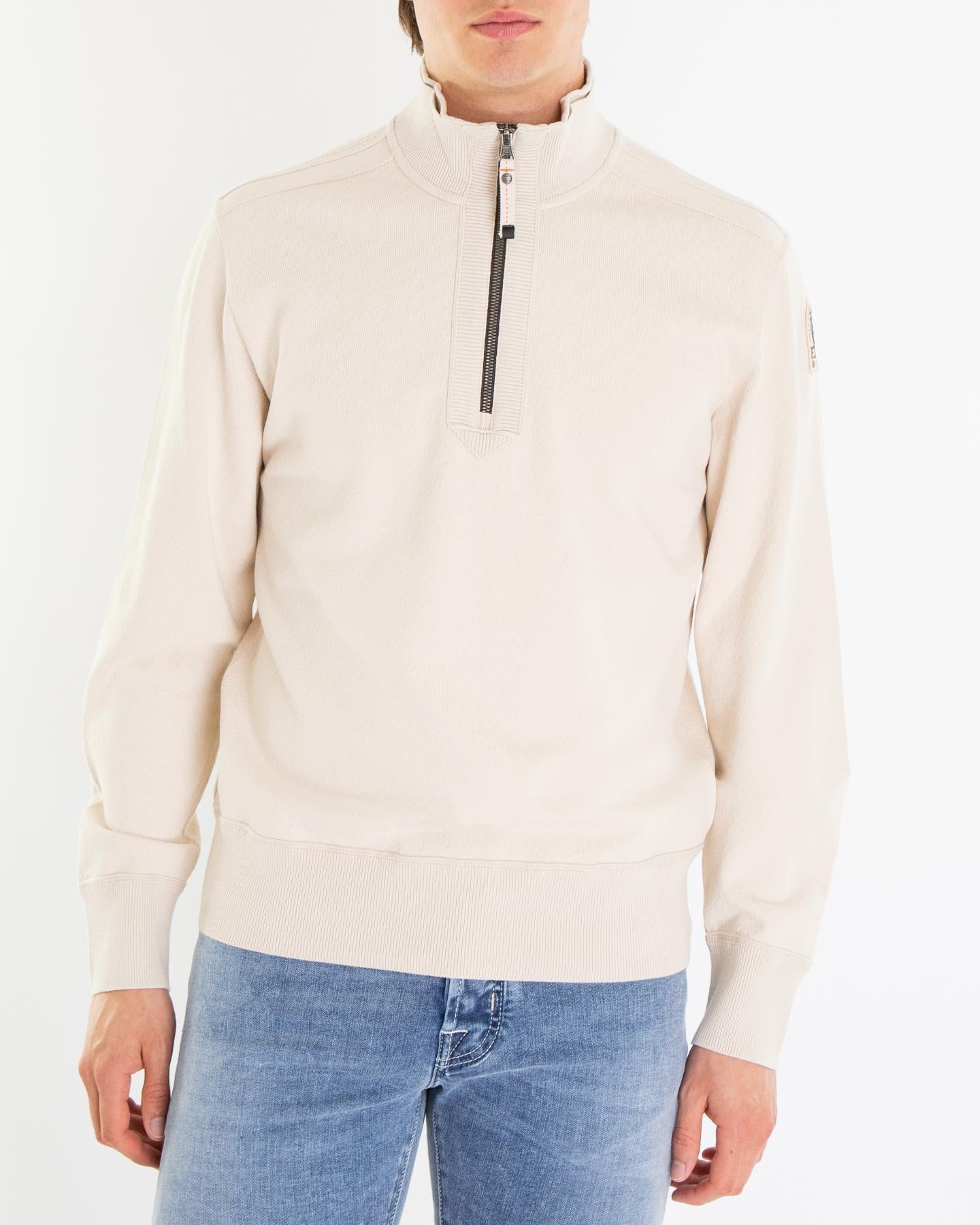 Heren Lenard Half Zip Beige