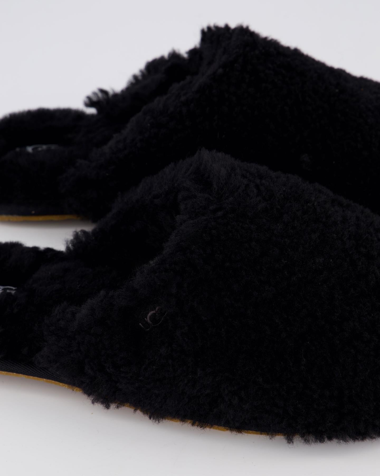 Dames Maxi Curly Slide Zwart
