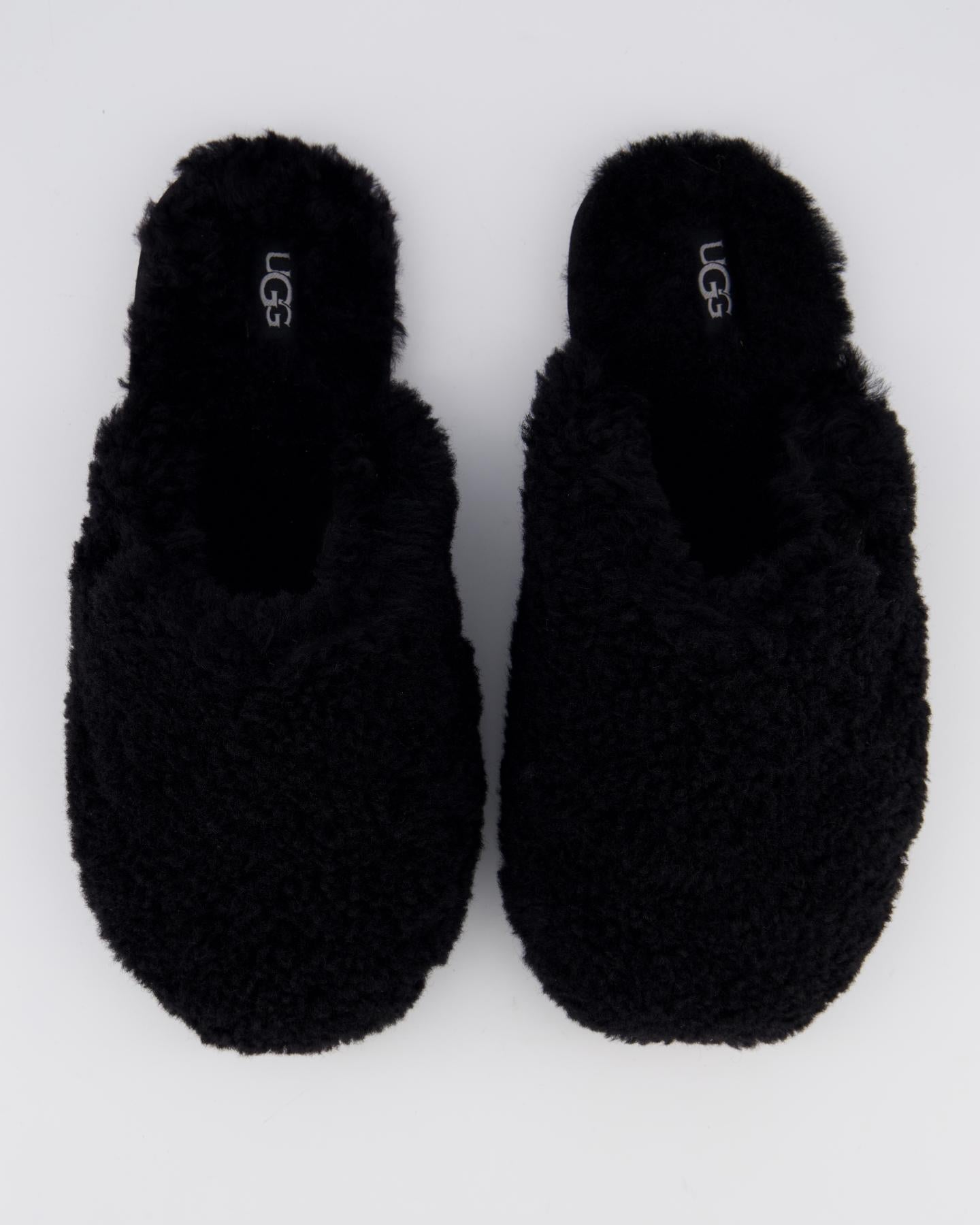 Dames Maxi Curly Slide Zwart
