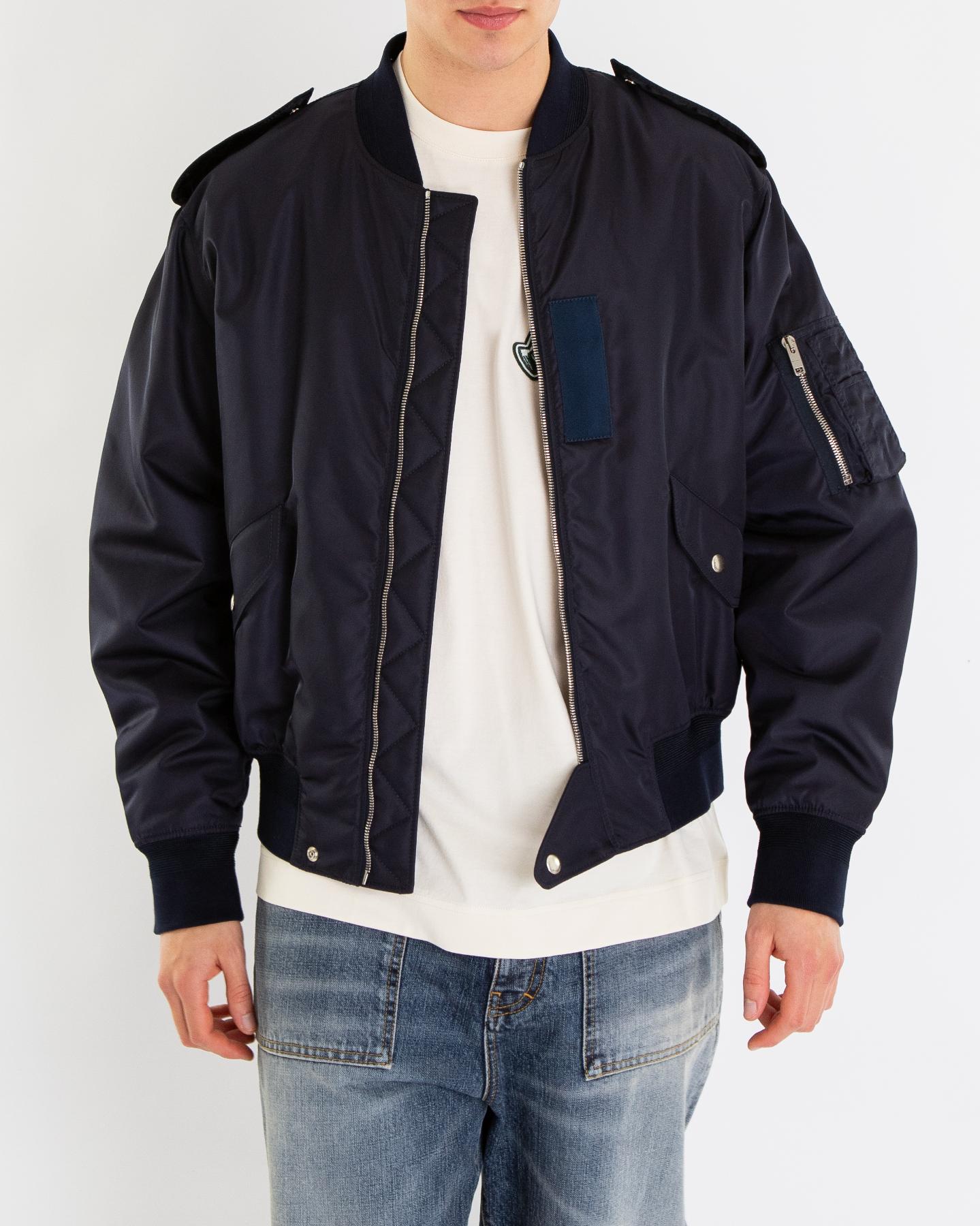 Heren Bomber Jacket Blauw