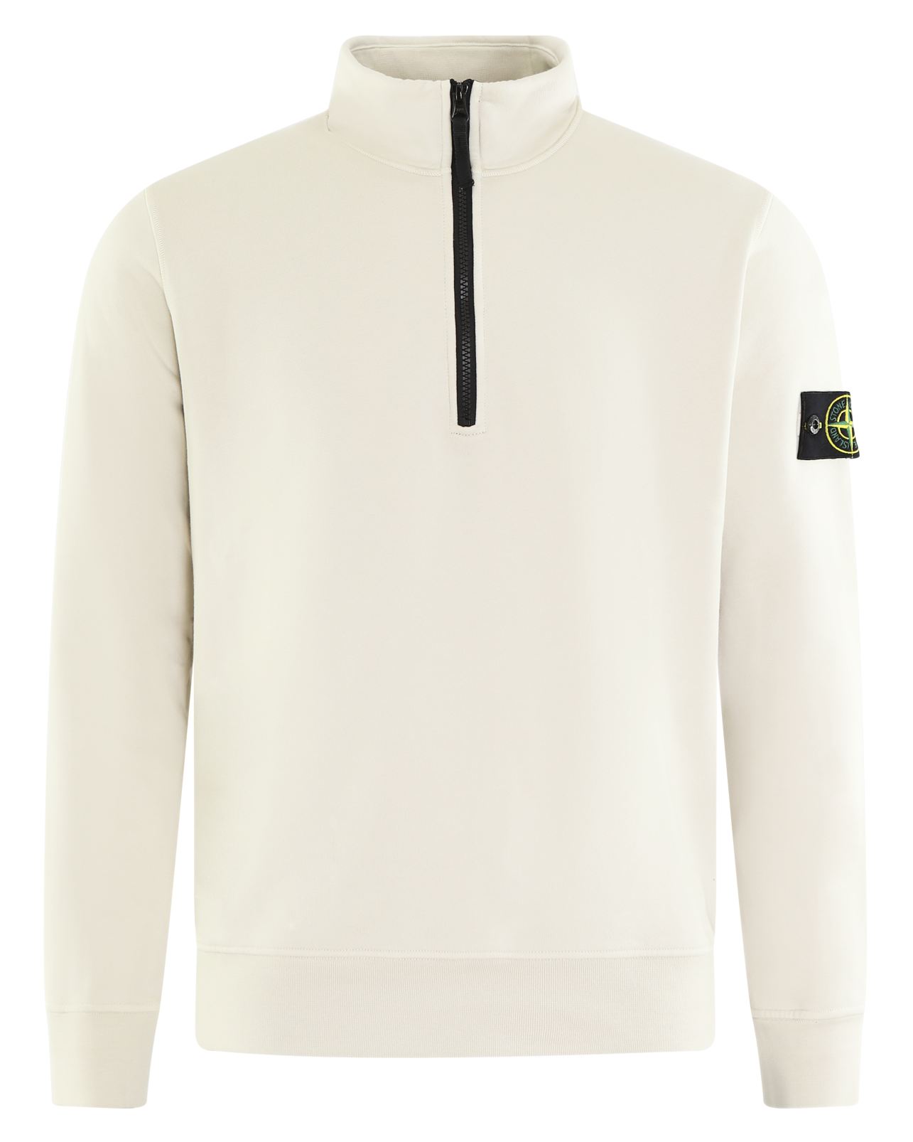 Heren Half Zip Sweater Beige