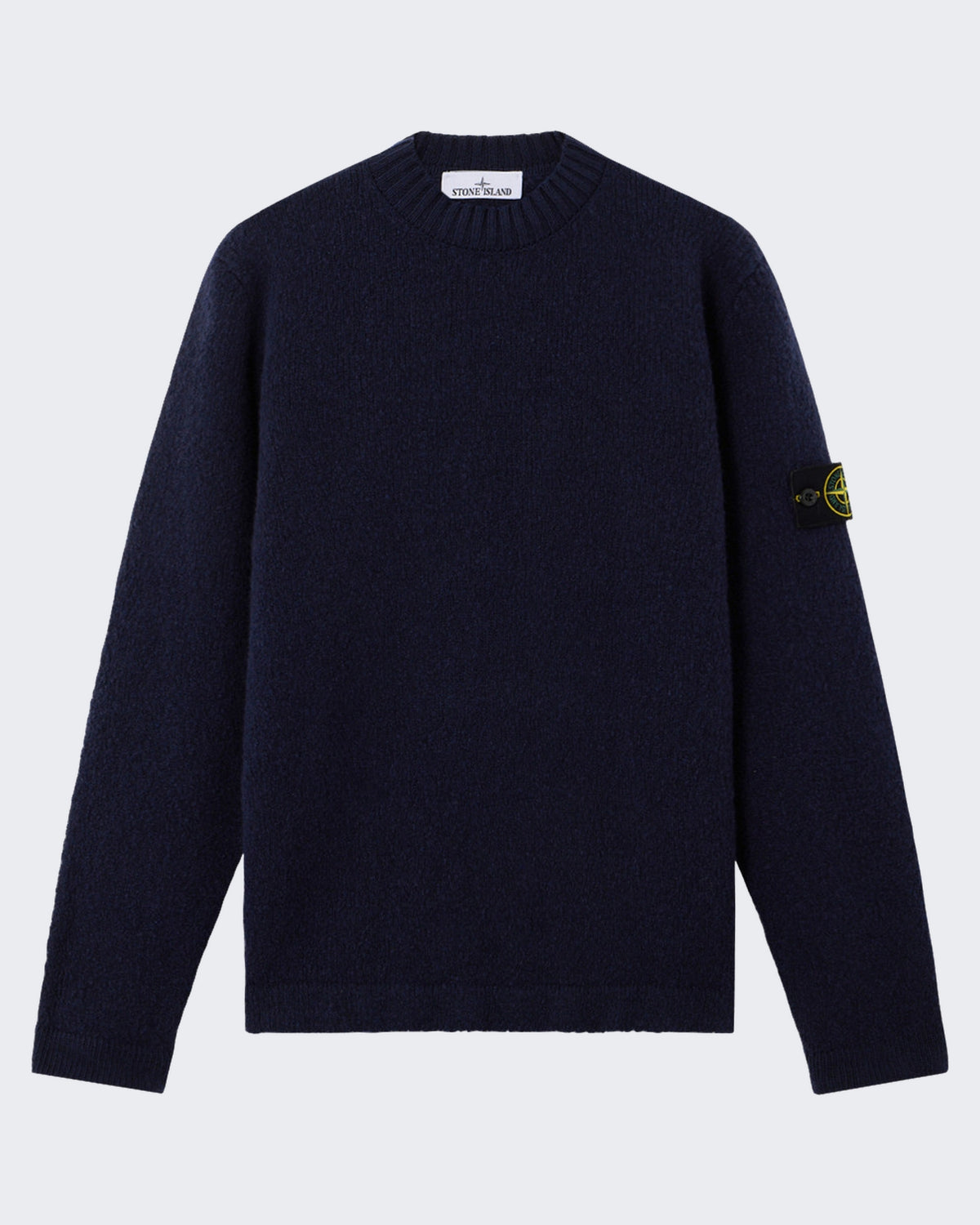 Stone Island Herren Logo patch Sweater Blau