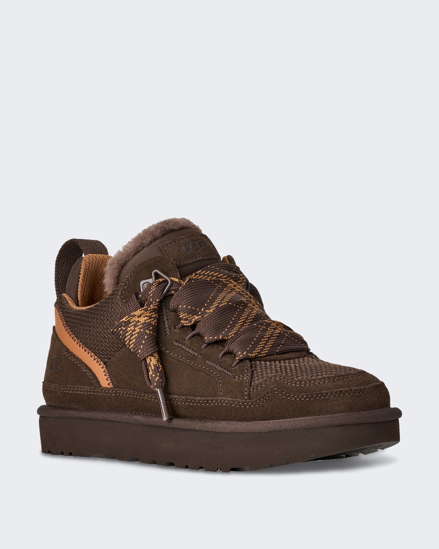 Damen Lage sneaker met zachte voering Cacaobruin