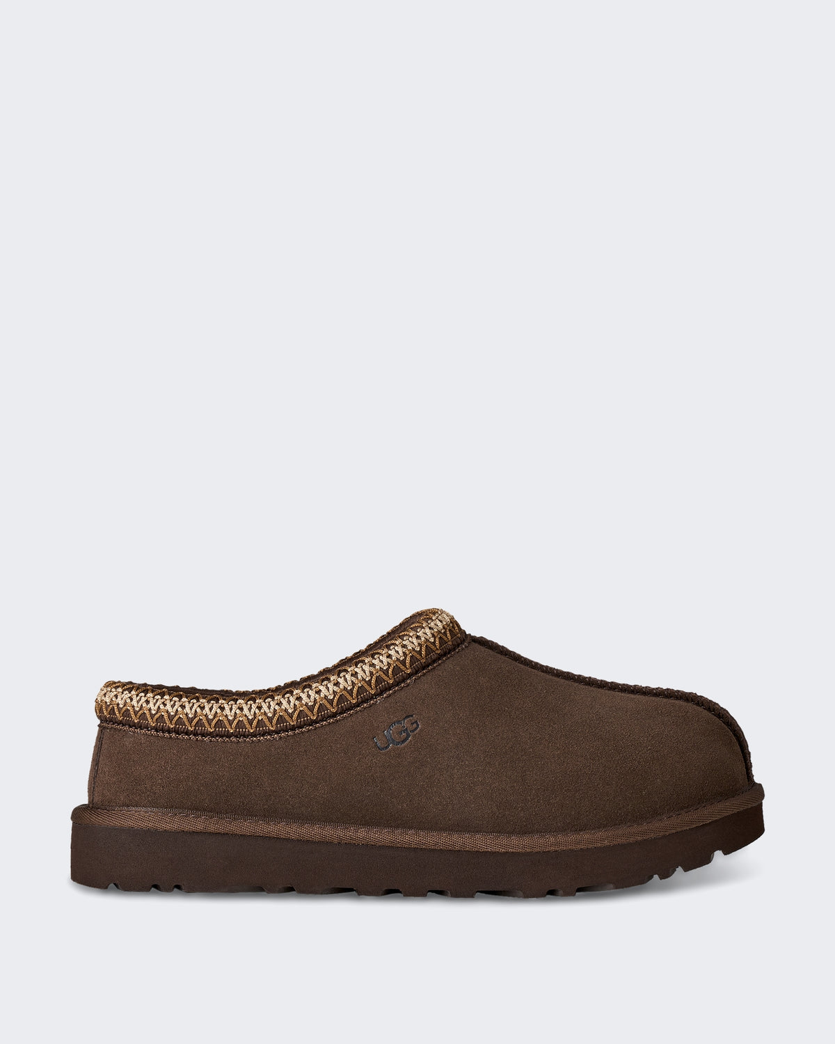 Dames Tasman II slipper met mocassin detail Stoffig Cacao