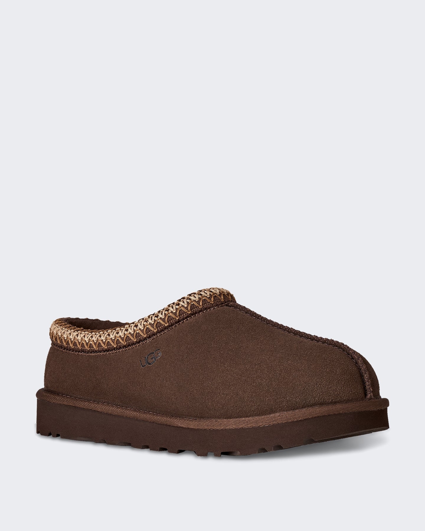Dames Tasman II slipper met mocassin detail Stoffig Cacao