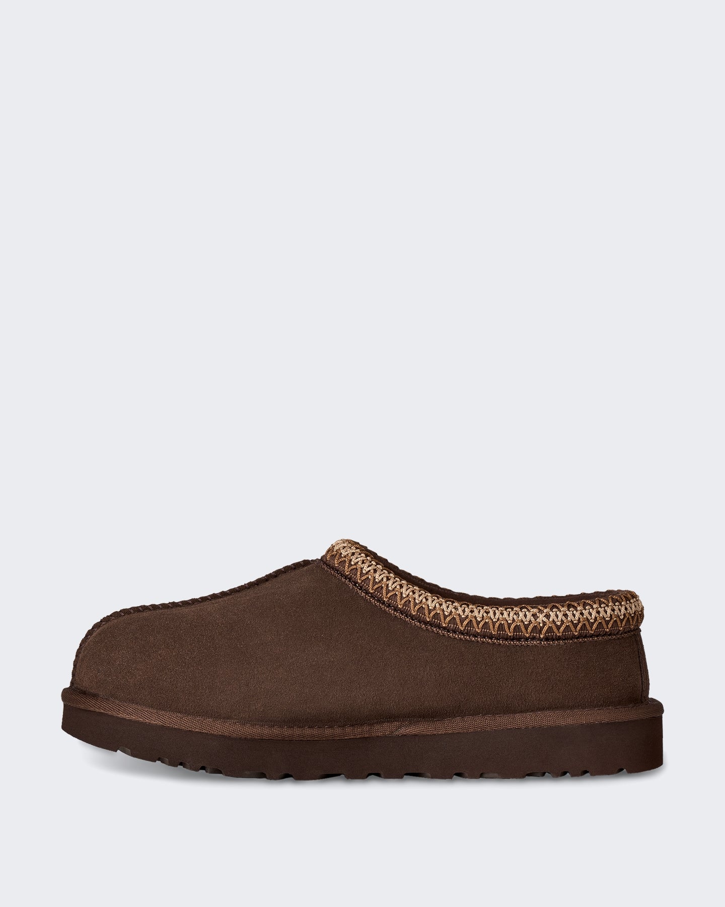 Dames Tasman II slipper met mocassin detail Stoffig Cacao