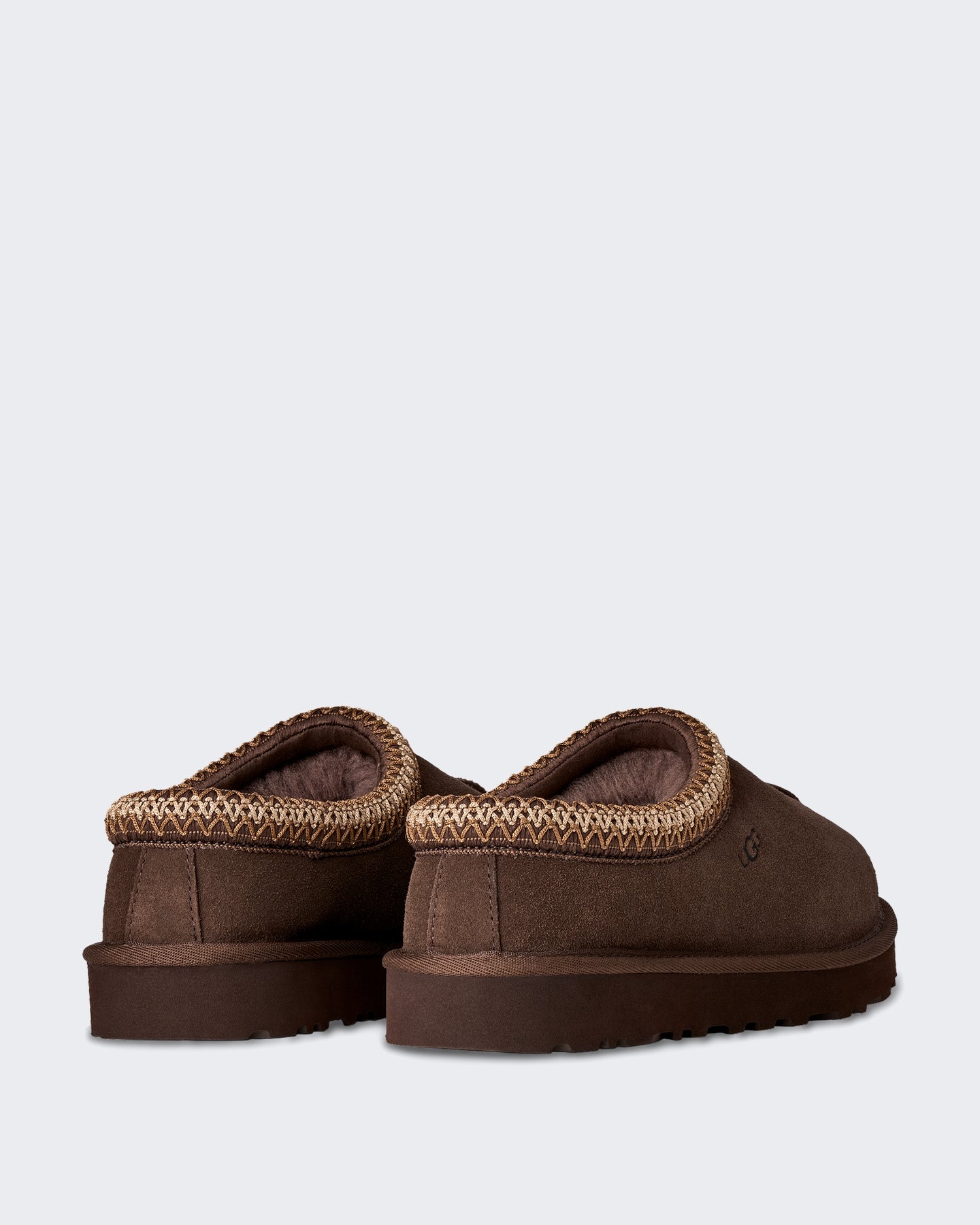 Dames Tasman II slipper met mocassin detail Stoffig Cacao