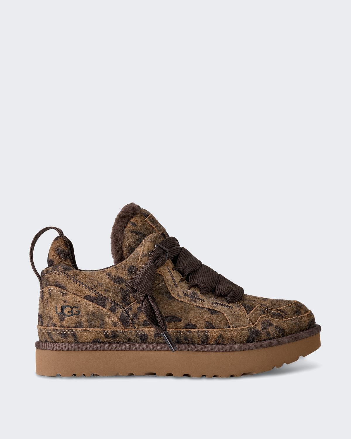 Damen sneaker met gespikkeld patroon en zachte voering Beige