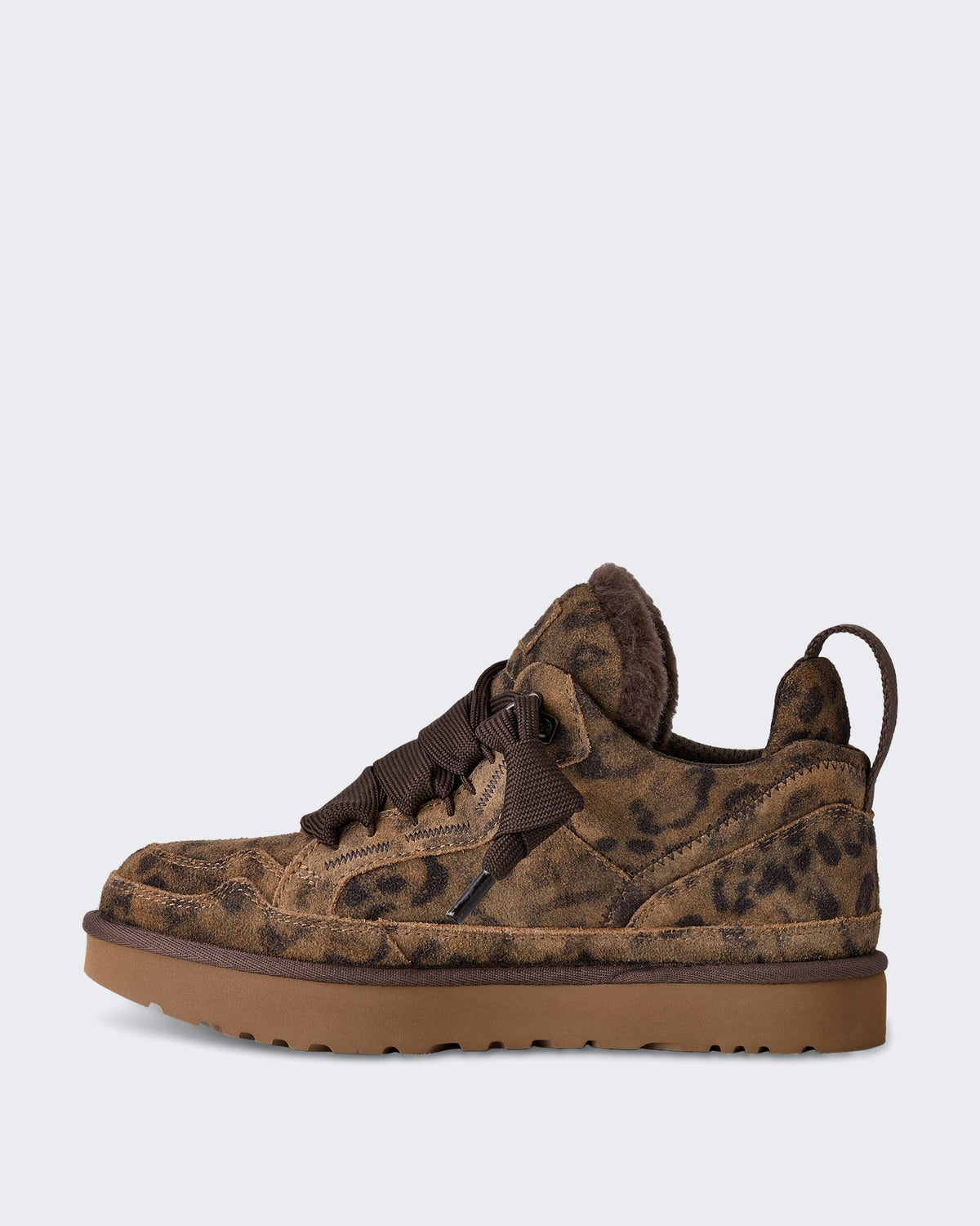 Damen sneaker met gespikkeld patroon en zachte voering Beige