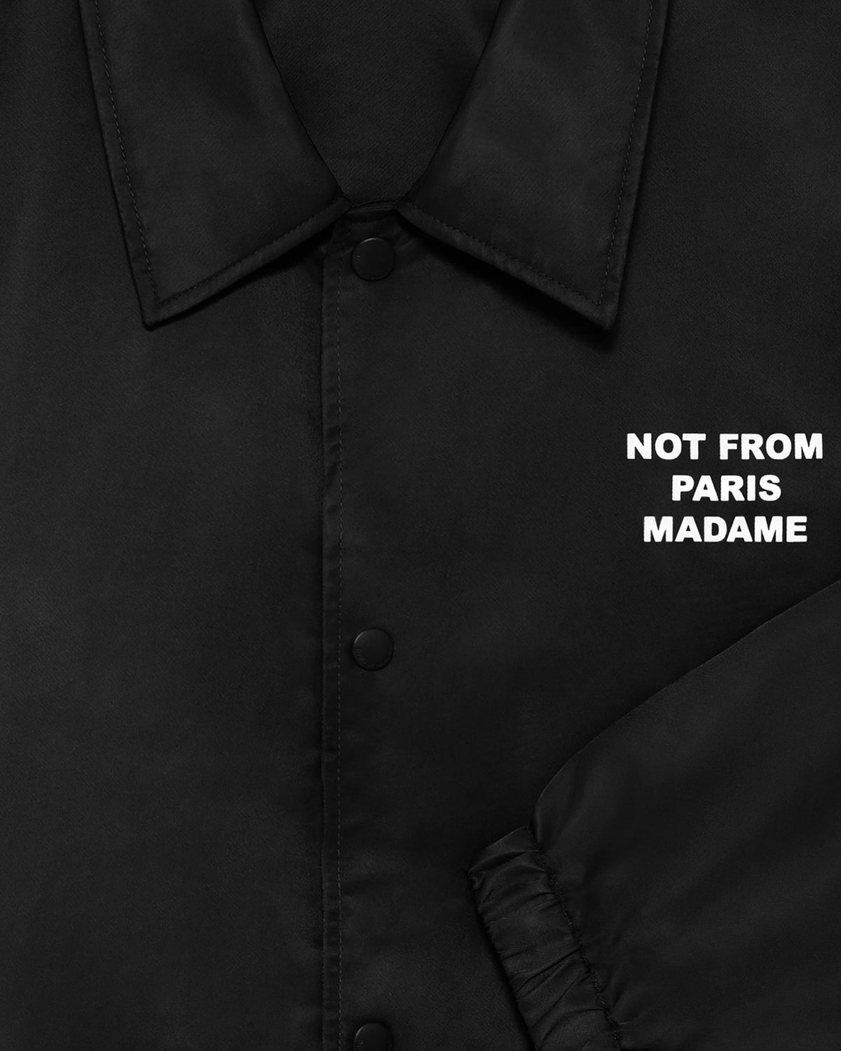 Heren Slogan Jacket Zwart