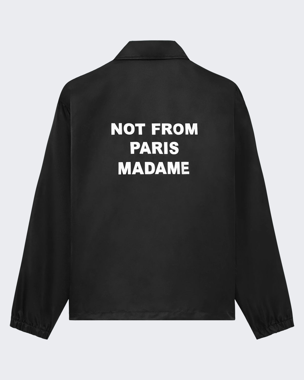 Heren Slogan Jacket Zwart