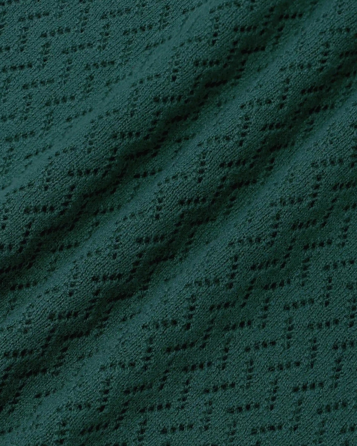Heren D Mirror Openwork Knit T-Shirt Groen