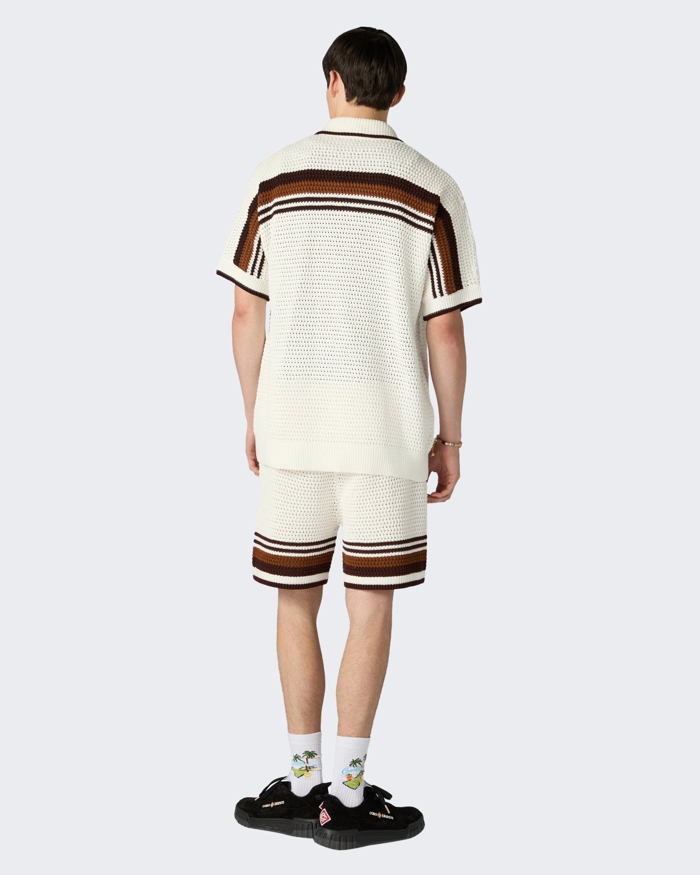 Heren Crochet Shorts Wit