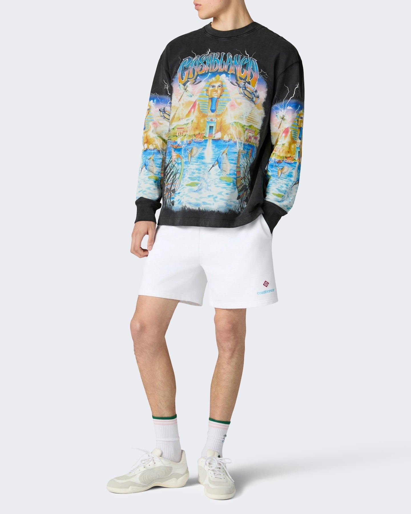 Heren Long Sleeve Tee Egypt As It Zwart