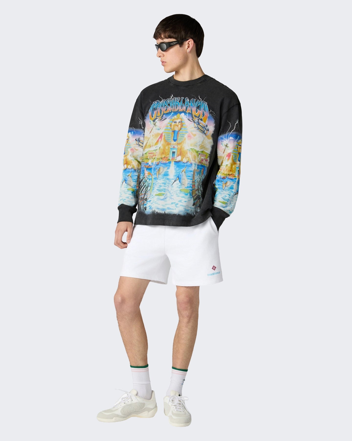 Heren Long Sleeve Tee Egypt As It Zwart