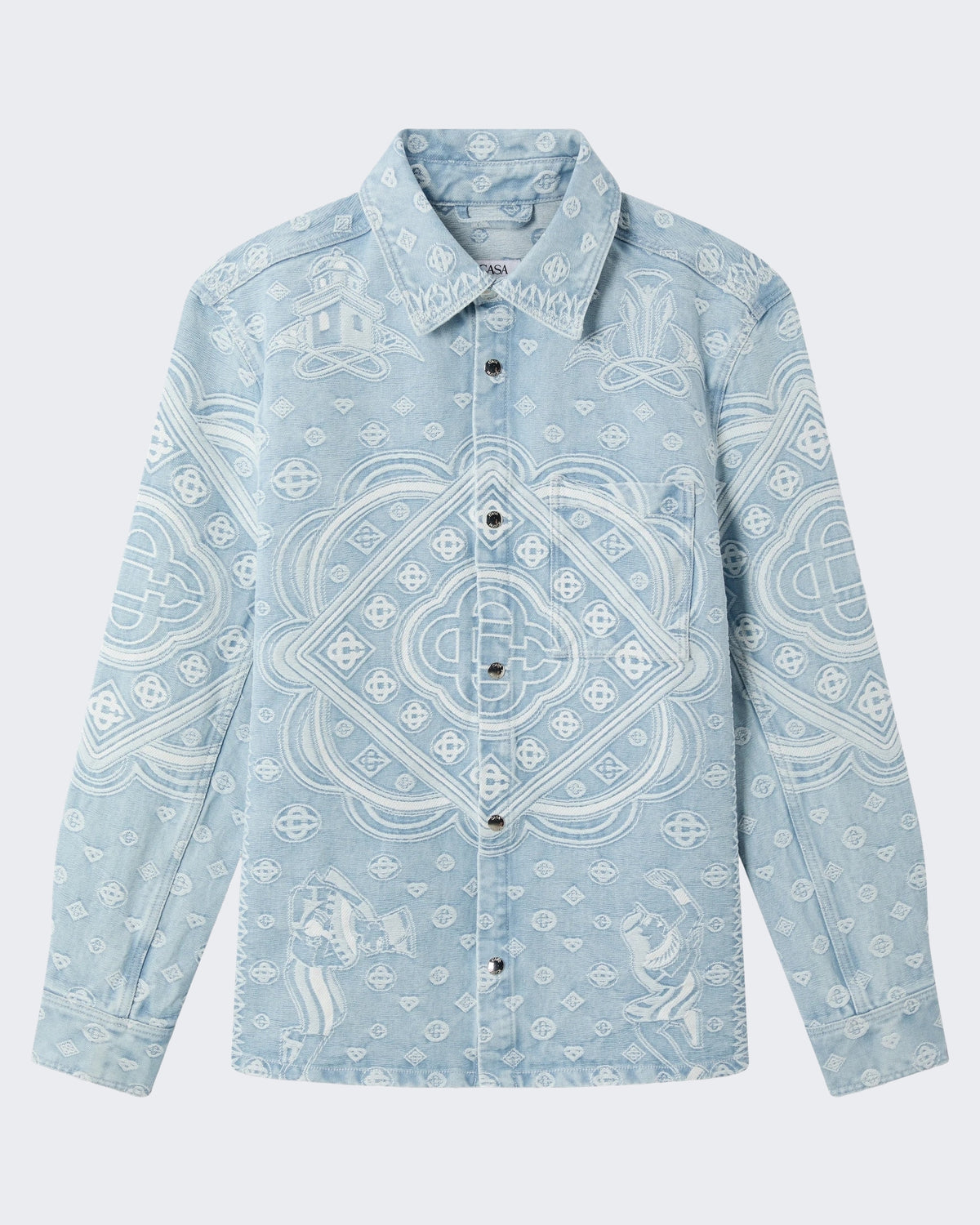 Herren Denim Shirt Blau