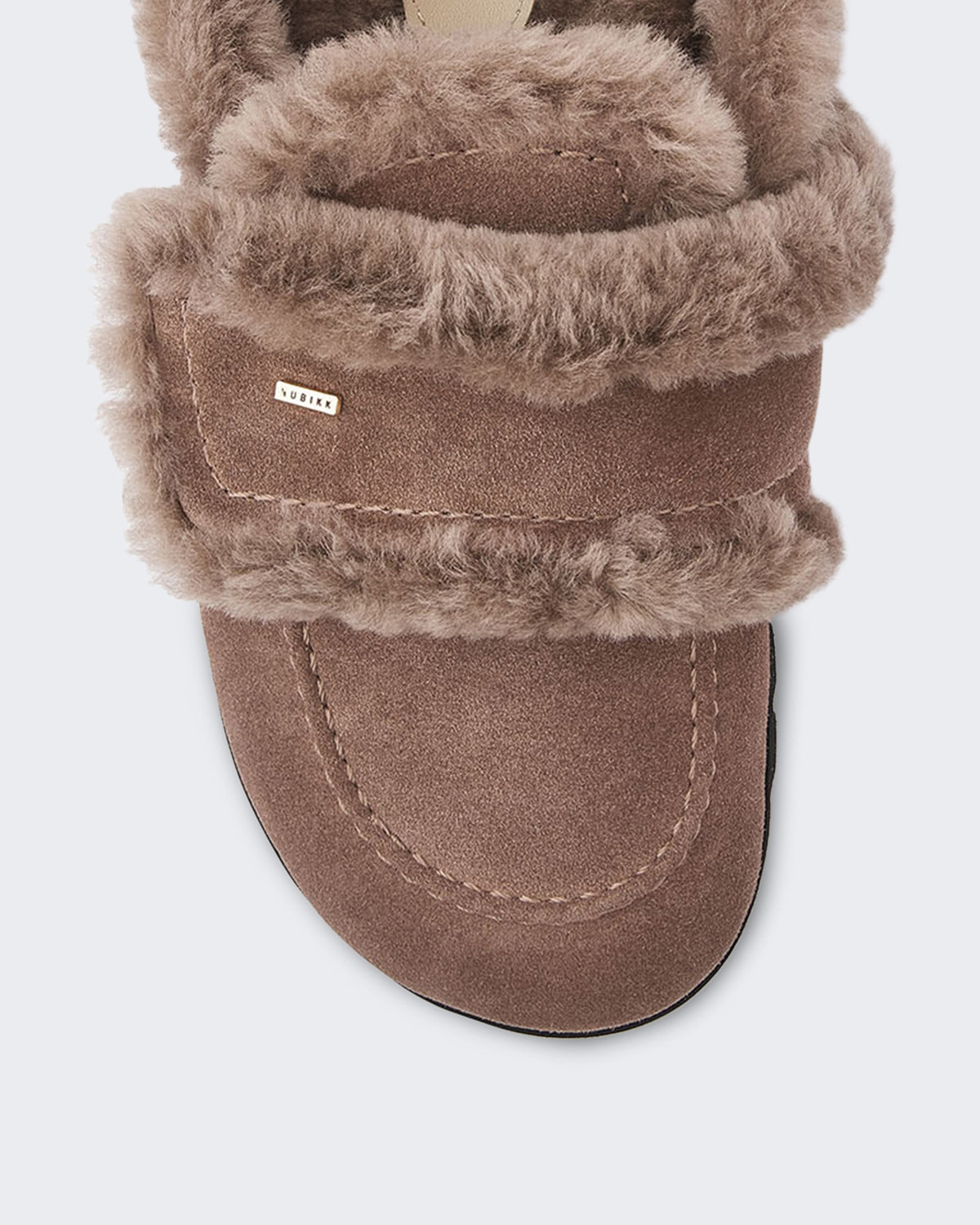 Damen Teddy Furry sneaker met bont Grau