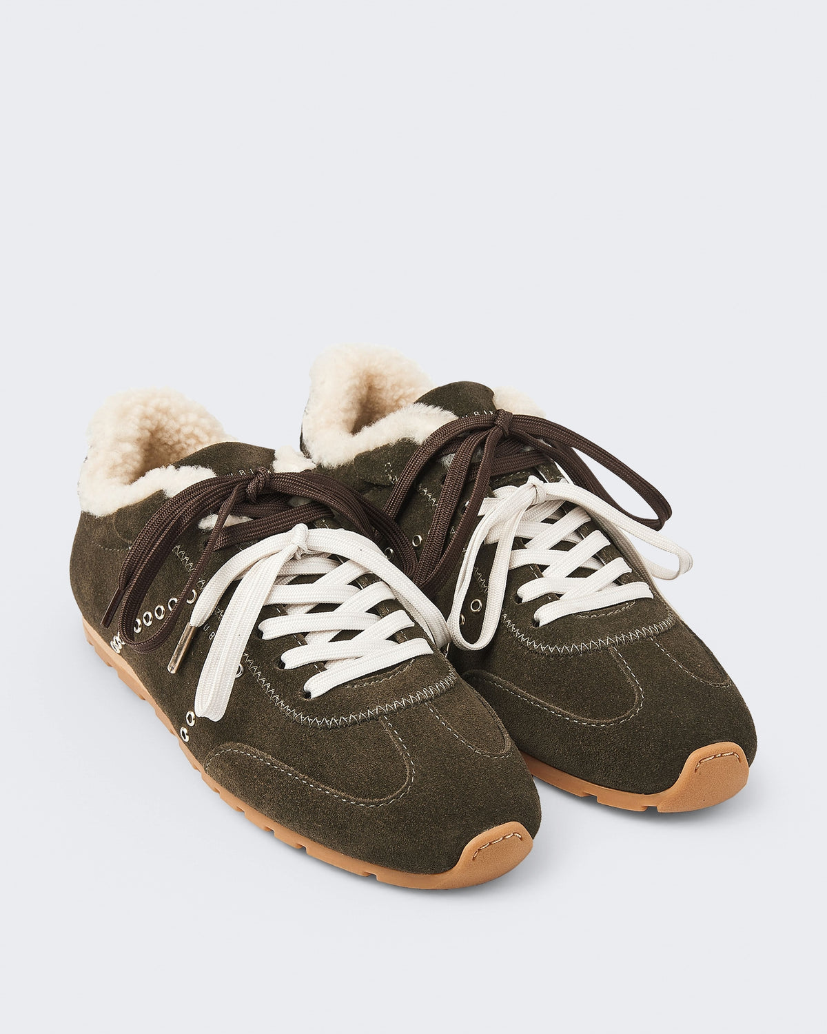 Dames Billy Lou Fur II damessneakers Groen