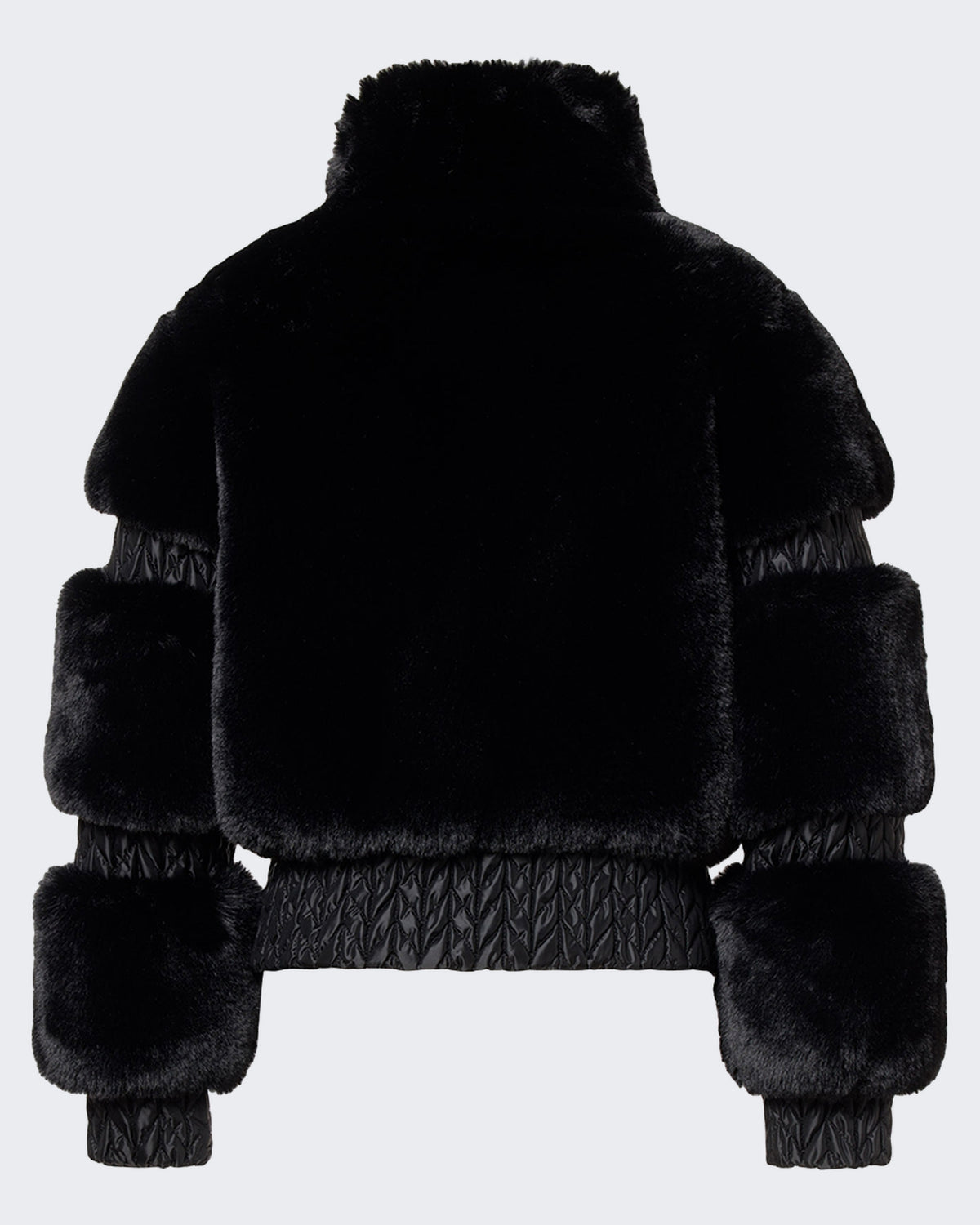 Damen Skijack Furry Schwarz